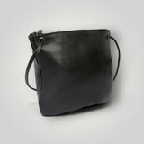 Florence Black Leather Crossbody
