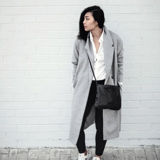 Florence Black Leather Crossbody