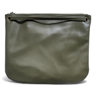 Florence Army Leather Crossbody - Before