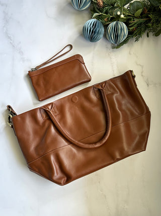 Berlin Chocolate Leather Clutch Wallet