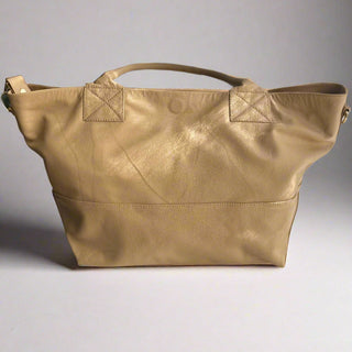 Paris Latte Leather Tote Bag - Sale