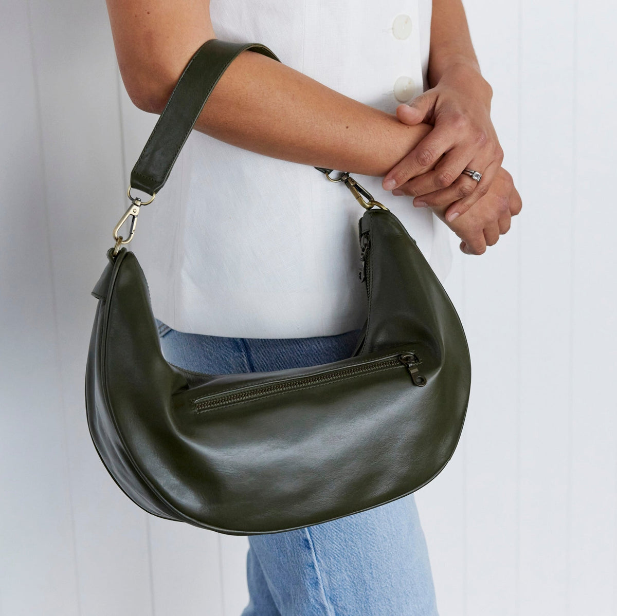 Luna Army Slouchy Crescent