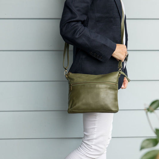 Mini Rome Army Leather Crossbody