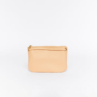 Mini Florence Latte Leather Crossbody Wallet