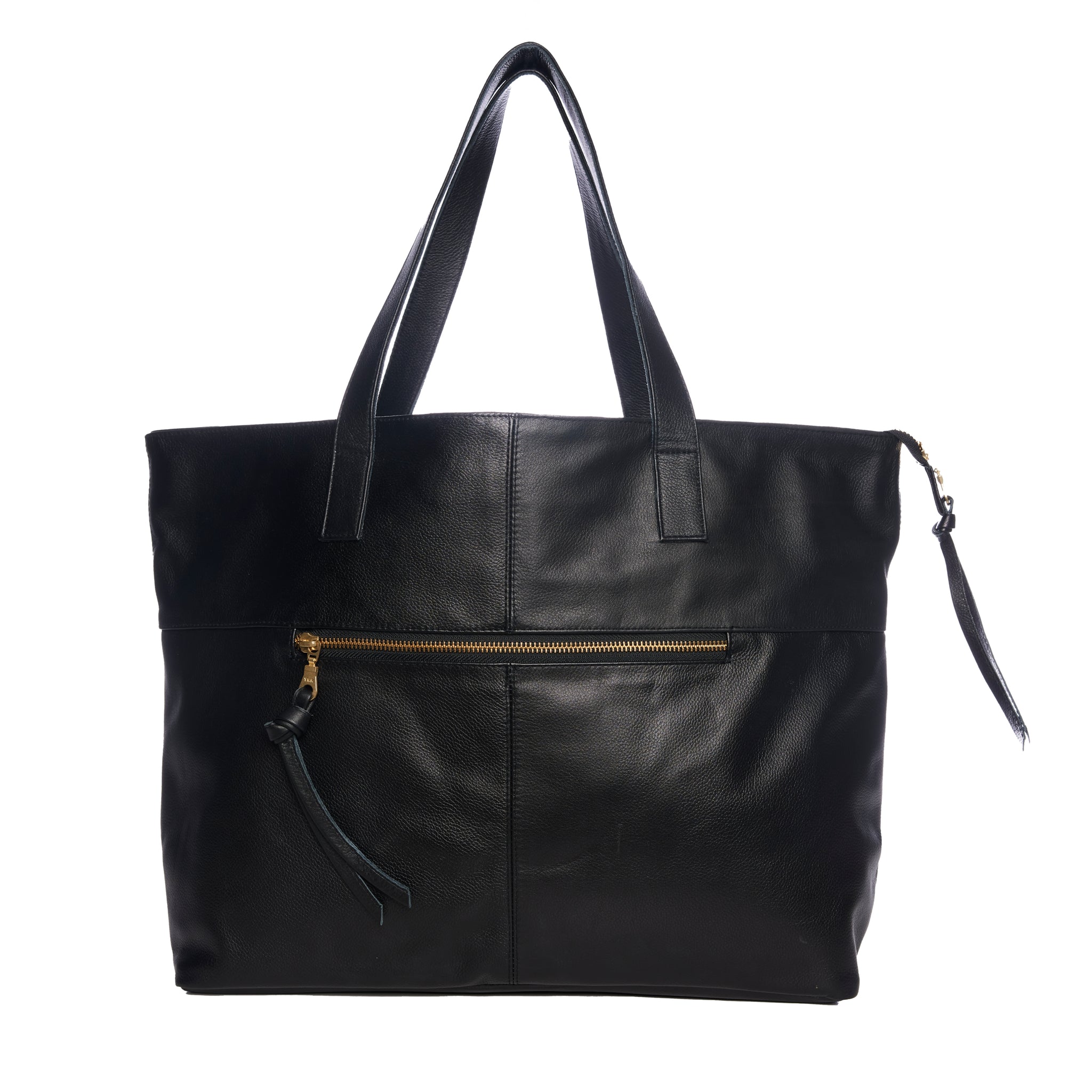 Toronto Leather Tote Bag - Black