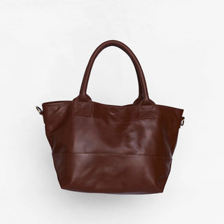 Paris Cocoa Leather Tote