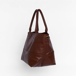 Paris Cocoa Leather Tote