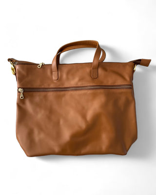 Rome Caramel Leather Tote - Seconds