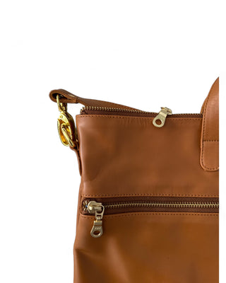 Rome Caramel Leather Tote - Seconds