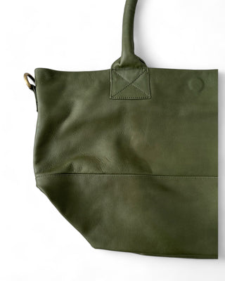 Paris Army Leather Tote - Seconds