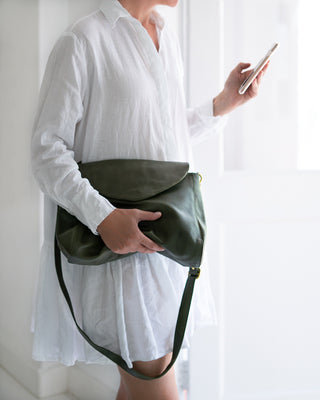 Singapore Army Leather Crossbody Bag