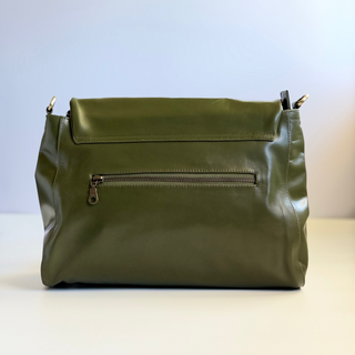 Singapore Army Leather Crossbody Bag