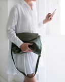 Singapore Army Leather Crossbody Bag