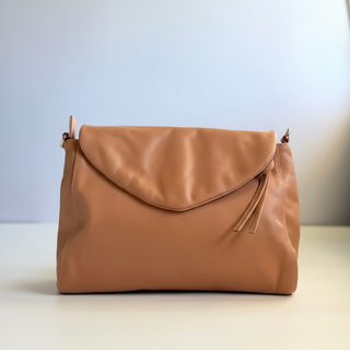 Singapore Blush Leather Crossbody Bag