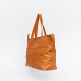 Toronto Caramel Leather Tote Bag