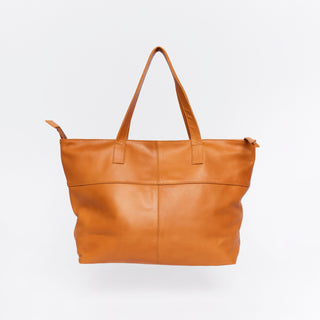 Toronto Caramel Leather Tote Bag