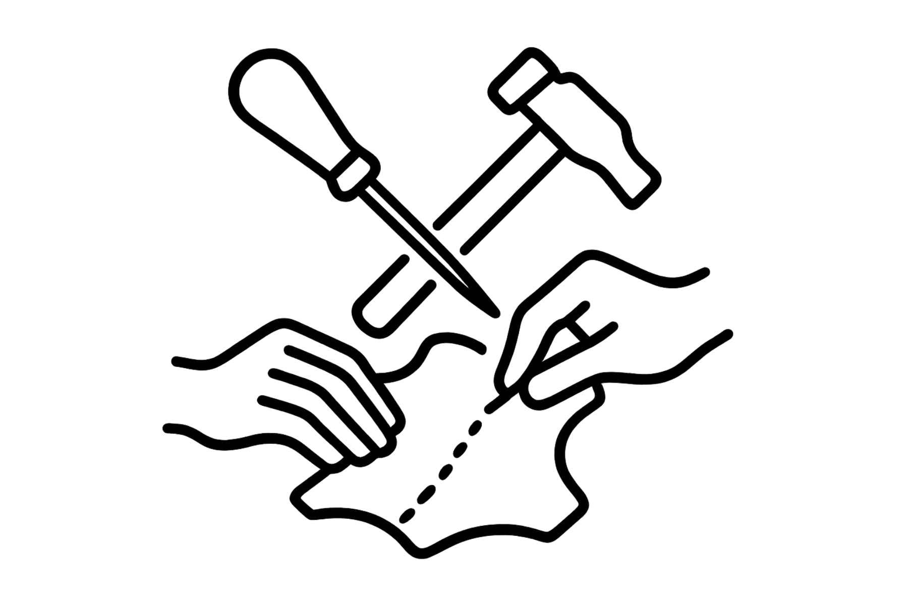 make it black and white outline