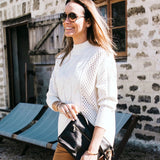 Mini Rome Black Leather Crossbody