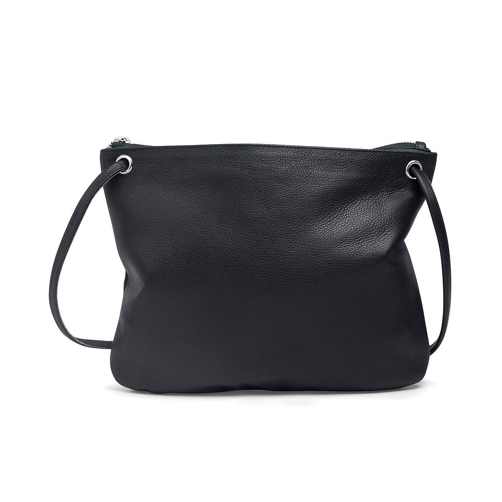 Florence Leather Crossbody Bag - French Navy