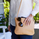 Florence Nude Leather Crossbody