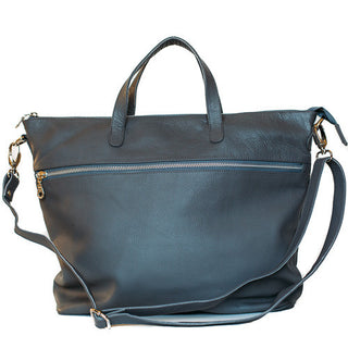 Rome Grey Leather Tote Bag