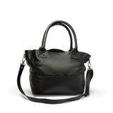 Paris Black Leather Tote Bag