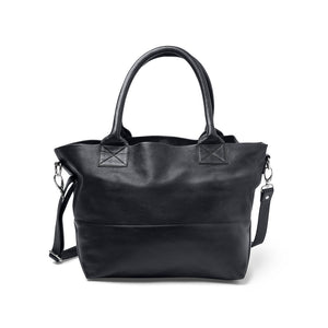 Paris Leather Tote Bag - French Navy