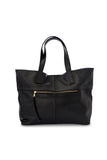New York Black Leather Tote Bag