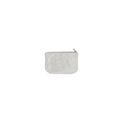 Mini Florence Silver Leather Crossbody Wallet